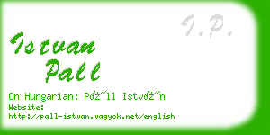 istvan pall business card